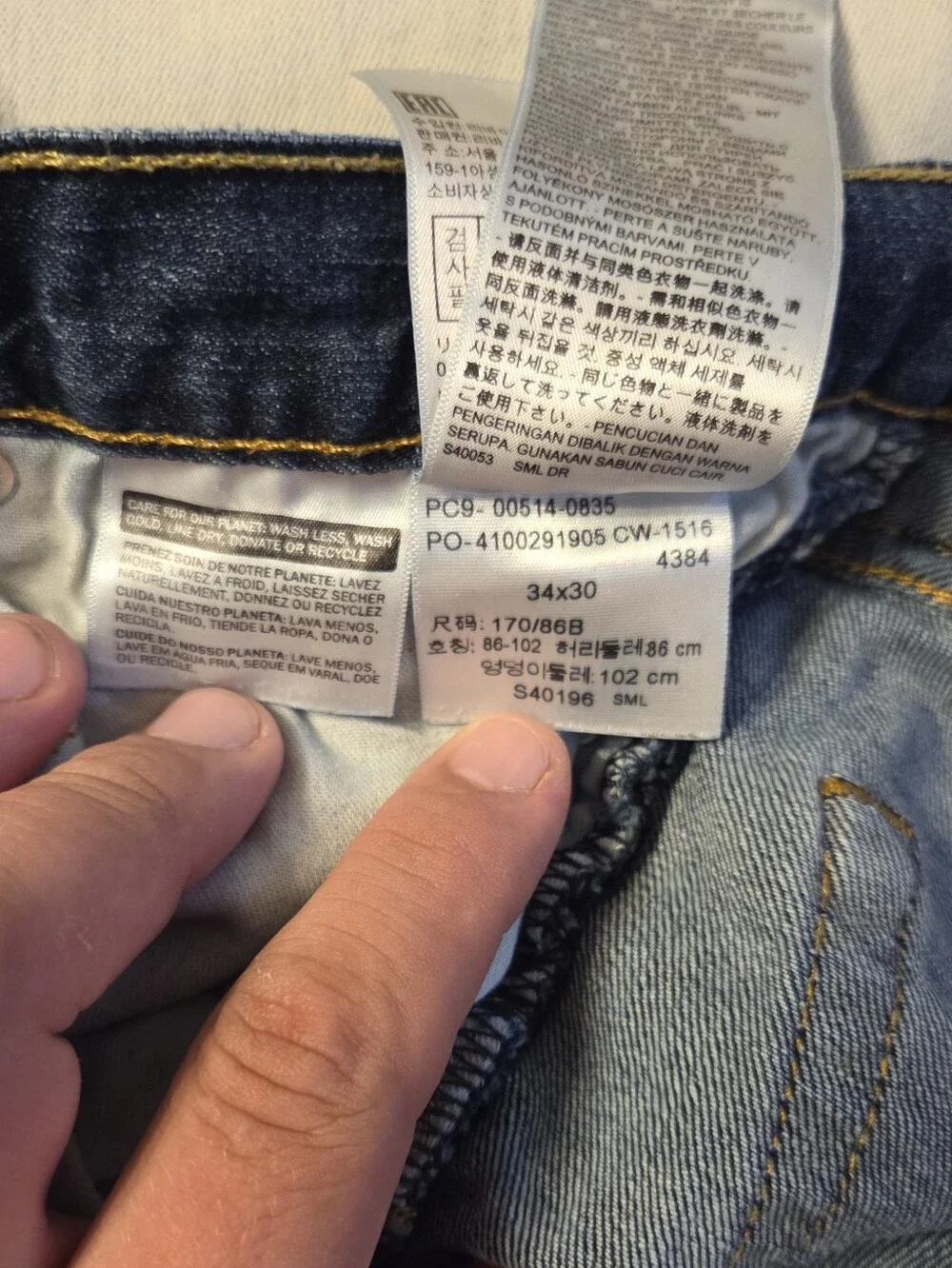 Levi's 514 Straight Fit Jeans Men's Size 34x30 Medium Wash Denim
